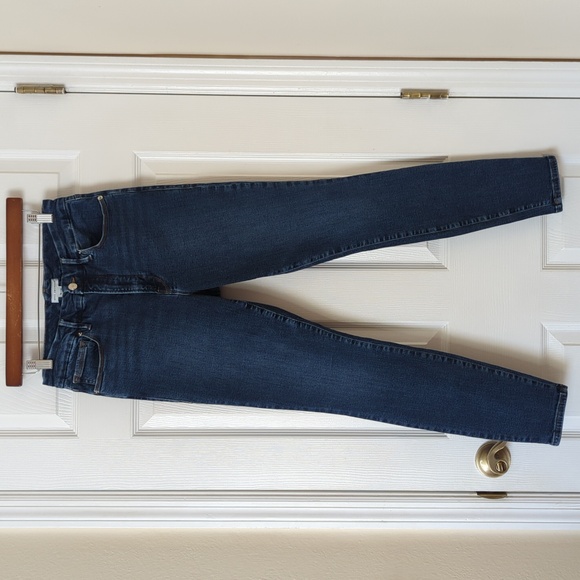 Good American Denim - Good American Good Legs Dark Wash Mid Rise Ankle Cropped Skinny Jeans 12/31